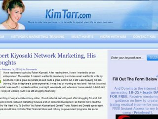 Robert Kiyosaki Network Marketing, His Thoughts