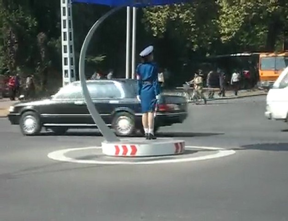 agent de la circulation en coree du nord