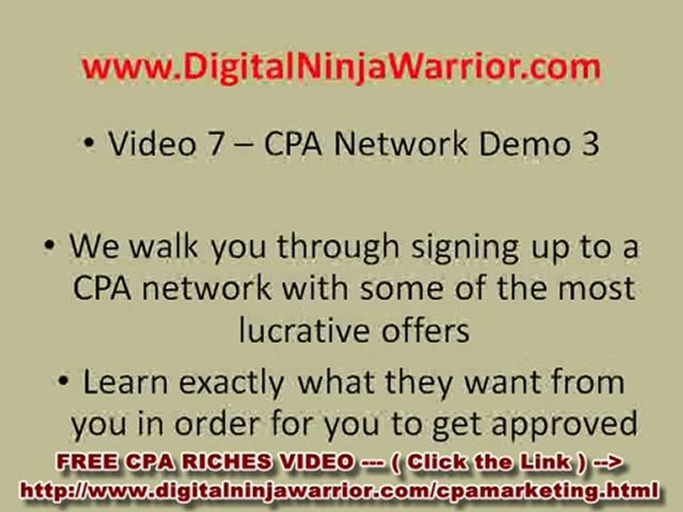 CPA Affiliate Offers