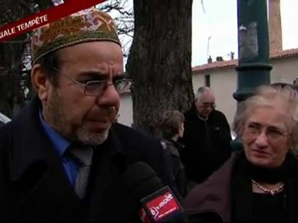 Tempête Xynthia : Témoignages avant la cérémonie (Vendée)