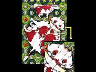 Carte postale : LA VACHE-MONDE