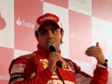Ferrari Santander Interlagos Felipe Massa Interview