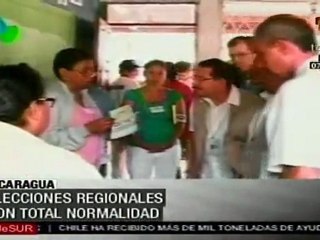 Elecciones regionales en Nicaragua con total normalidad