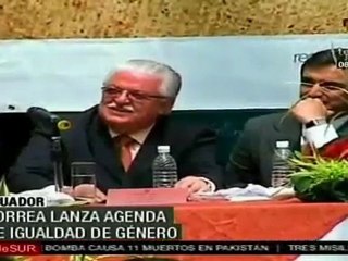 Correa, lanza campaña Reacciona Ecuador, el machismo es vio