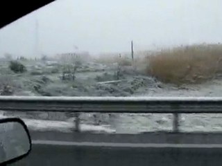 Neige à Rivesaltes et Perpignan