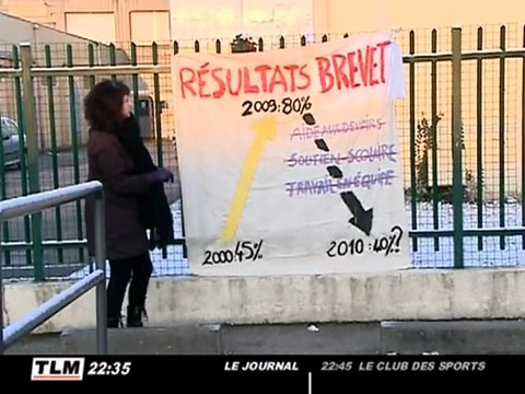 Grève au collège Barbusse de Vaulx-en-Velin