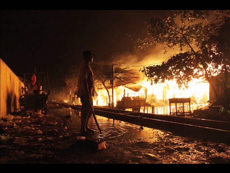 Incendie à Phnom Penh