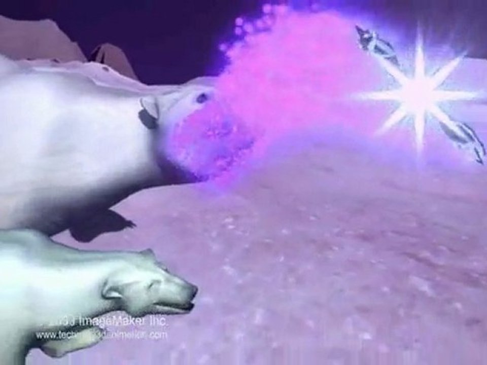 3d animation Polar Bear