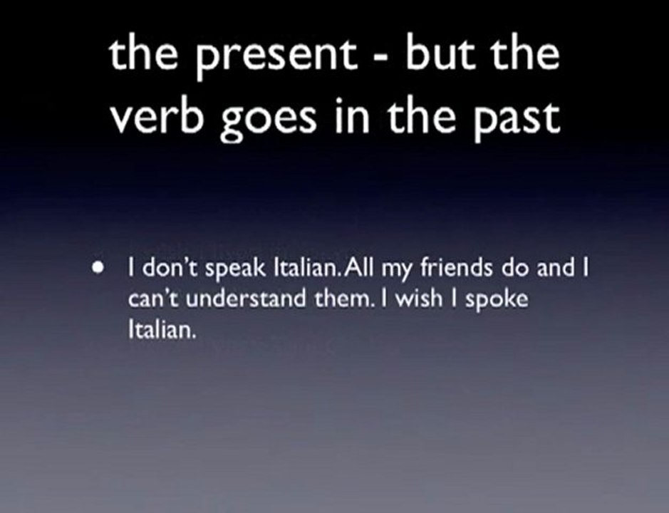 Wish - English grammar lesson