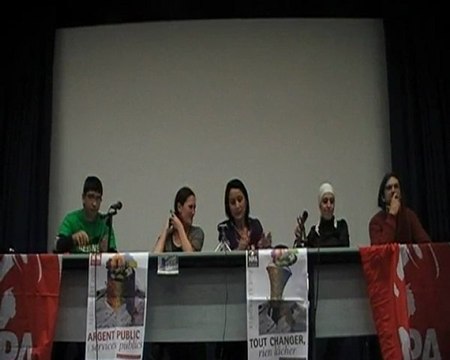 Meeting Npa comité populaire 84 avec ilham MoussaÏd