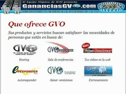 GVO Y GANANCIAS GVO - Presentacion