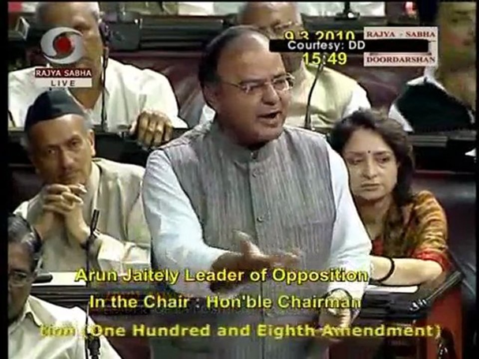 Drama in Rajya Sabha over Women's Reservation Bill
