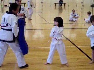 Mrs. Thomas Teaching 4-5 Year Olds How To Kick A Bag