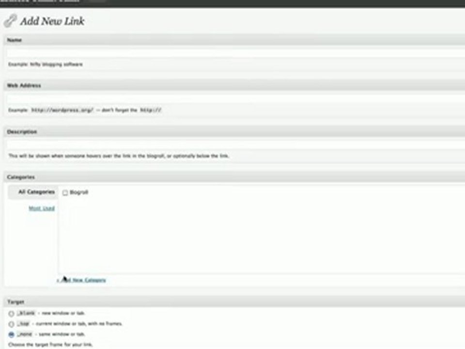 Wordpress Media Links Comments and Pages