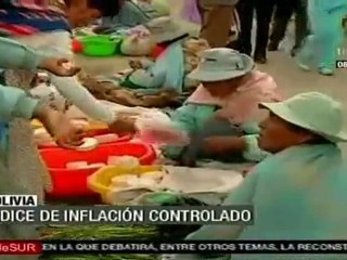 Índice de inflación controlado en Bolivia