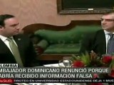 Renuncia embajador de Dominicana en Colombia