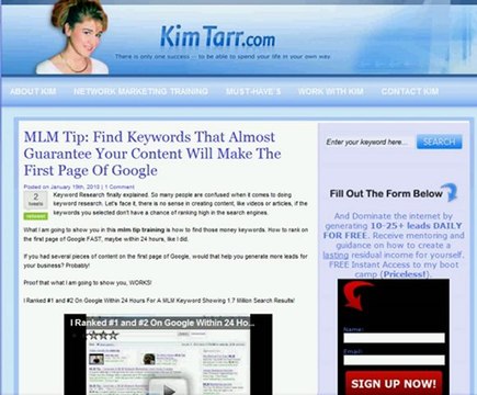 MLM Tip: Find Keywords Can Lead Your Content On The First P
