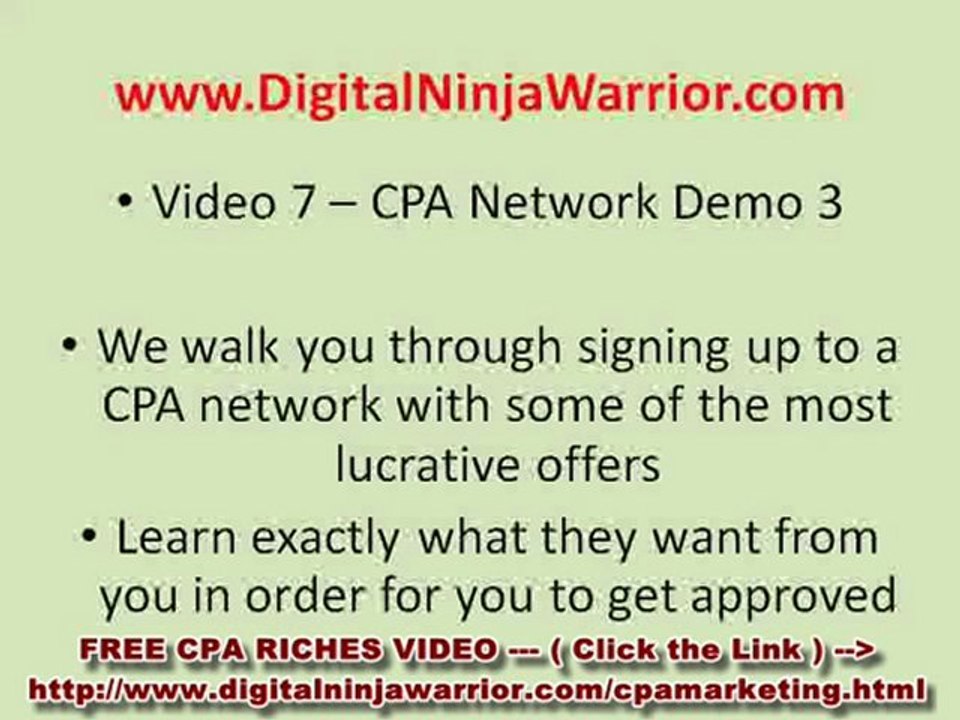 CPA Affiliate Marketing Video System