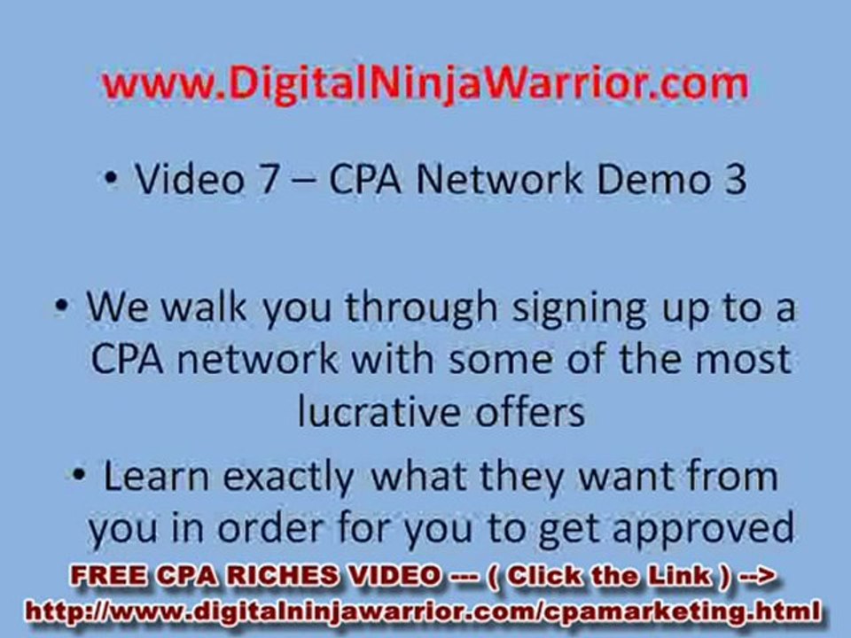 Learn How To Become A Online Millionaire With CPA Affiliate