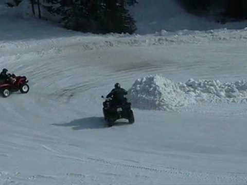 Flaine 2010 quad sur glace
