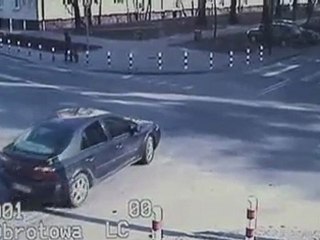 Crash voitures carrefour en Pologne