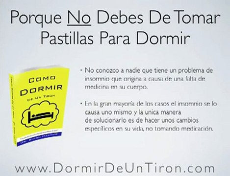 Porque No Debes Tomar Pastillas Para Dormir