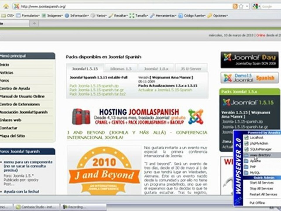 Tutoriales y Cursos de Joomla Instalando Joomla 1.6 en Local