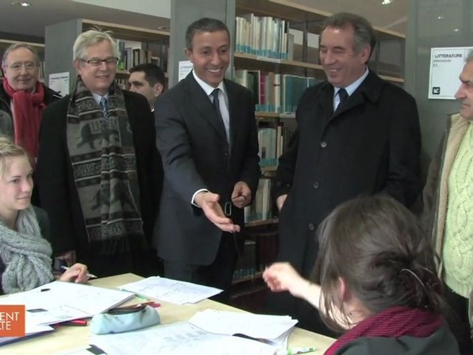 FRANÇOIS BAYROU et AZOUZ BEGAG en RHONE ALPES