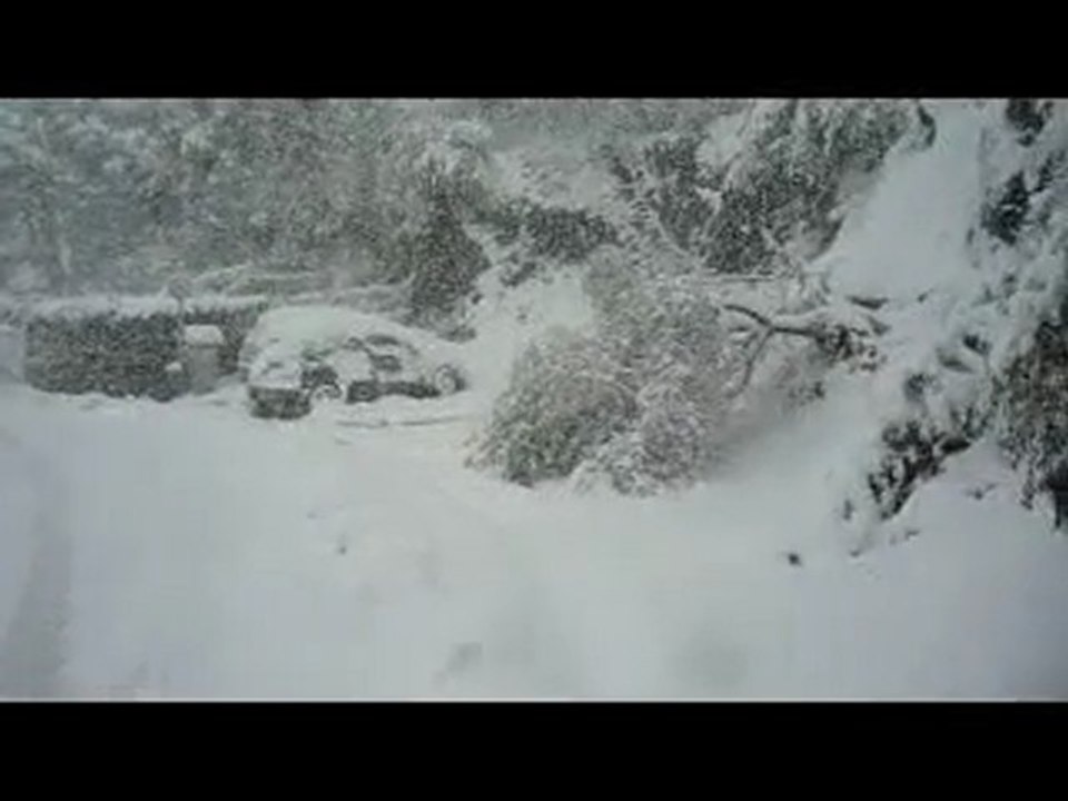 banyuls sur neige ; mars 2010