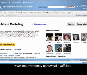 Wealthy Affiliate Article Marketing