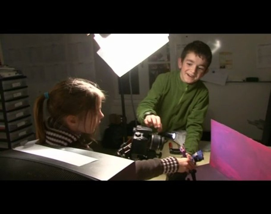 atelier de réalisation de films d'animation.