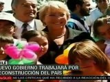 En su último día en funciones, Bachelet recorre el paíste