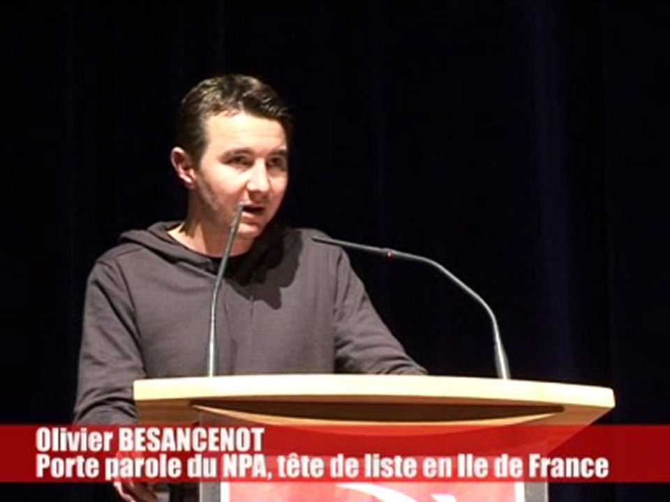 Meeting du NPA: Olivier Besancenot