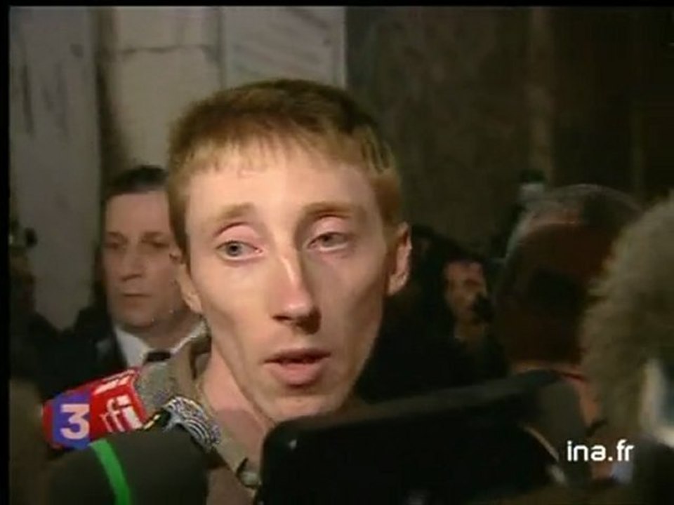 Première déclarations de Patrick Dils après son acquittement