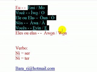 Curso de Yorùbá - Aula 5 (1/3)(Olùkó Vander)