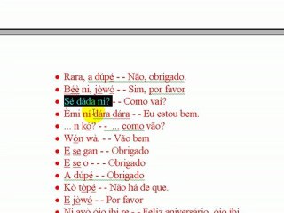 Curso de Yorùbá - Aula 4 (Olùkó Vander)