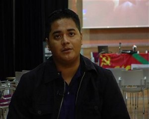 Jesús Contreras, de la Juventud Comunista de Venezuela