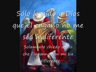 Sòlo le pido a Dios - mercosur version tradotto in italiano