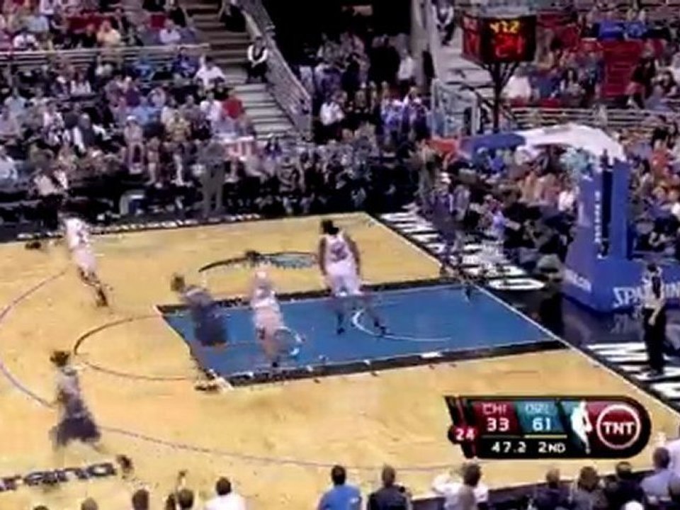 Jameer Nelson misses the three but Brandon Bass is there for