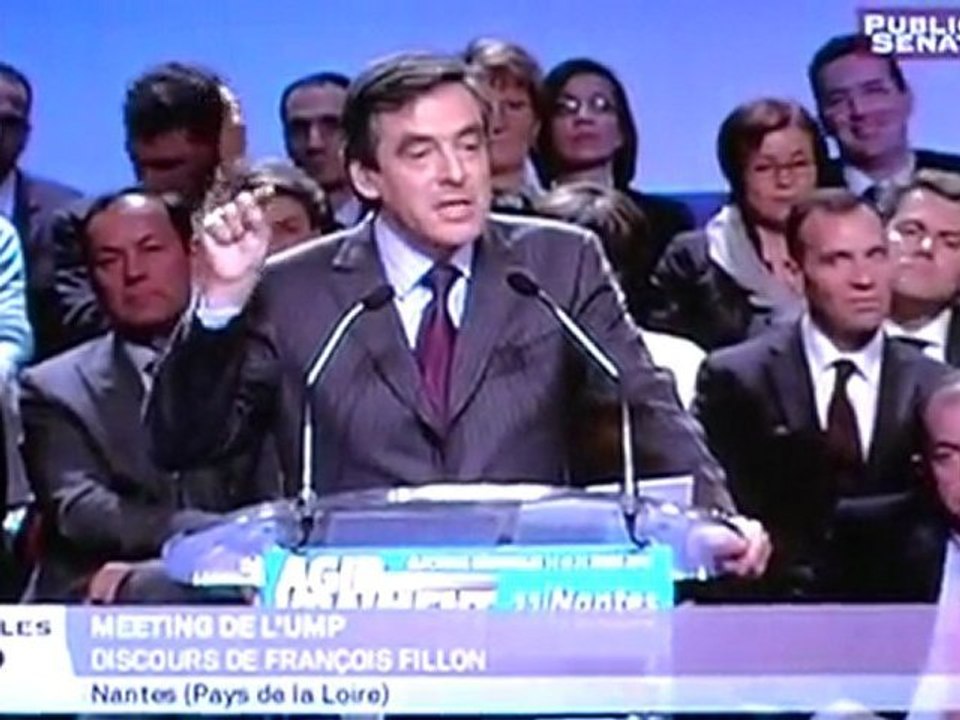 François Fillon. Les  Régionales.11 03 2010