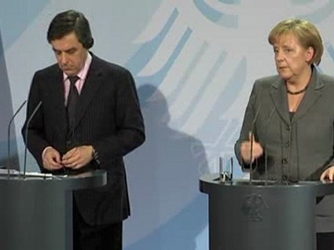 Fillon et Merkel répondent à la presse