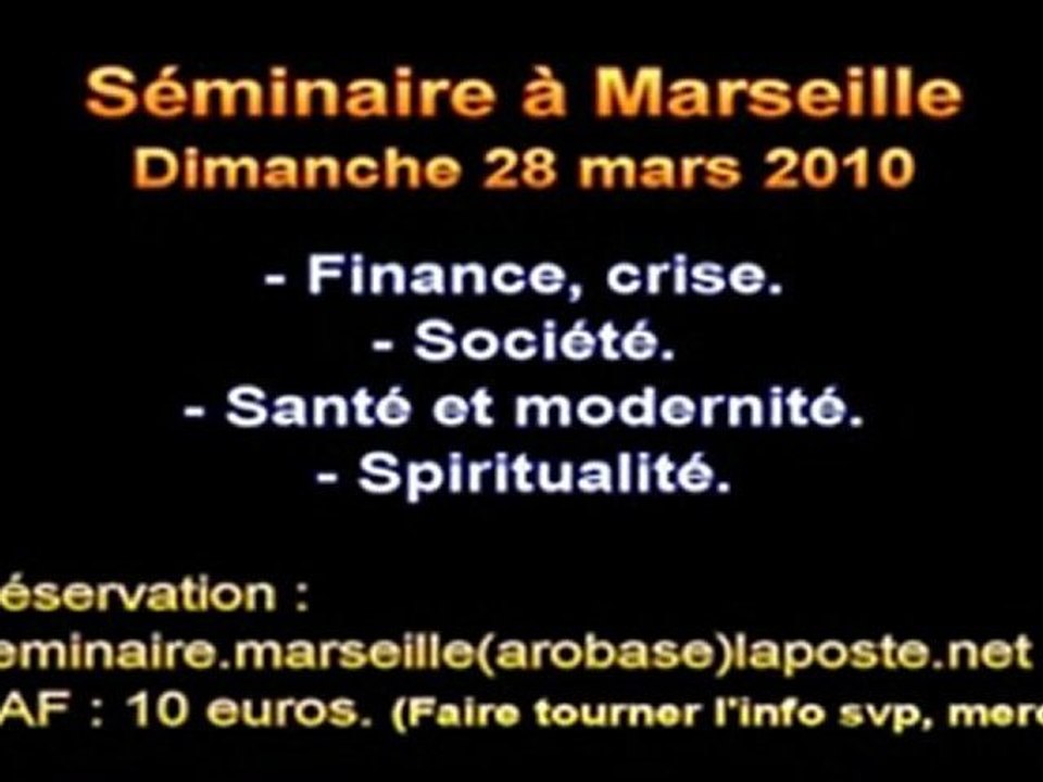 LLP Seminaire a Marseille - 28 mars 2010
