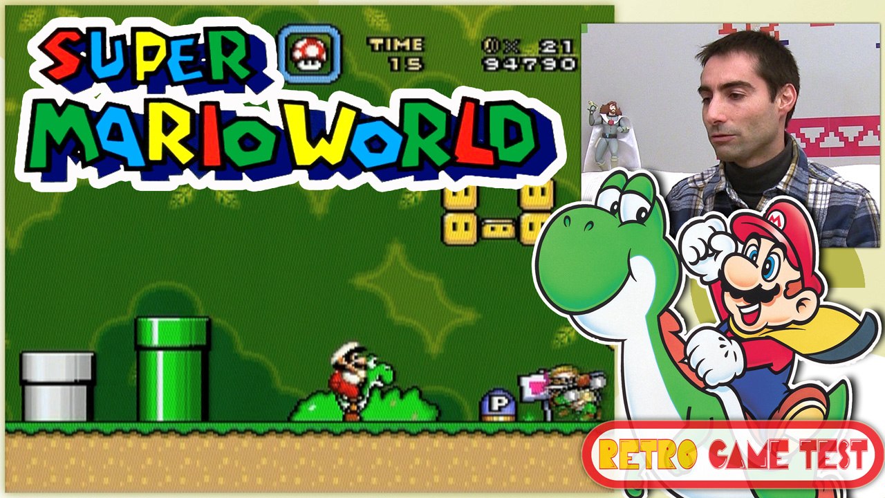 Super Mario World "Super Nintendo" Retro game Test.