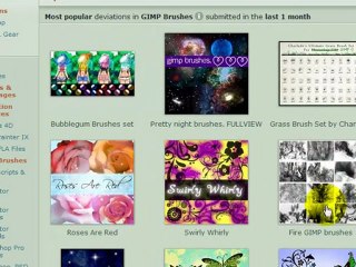 Gimp 2.6.8 téléchargement & installation brosses