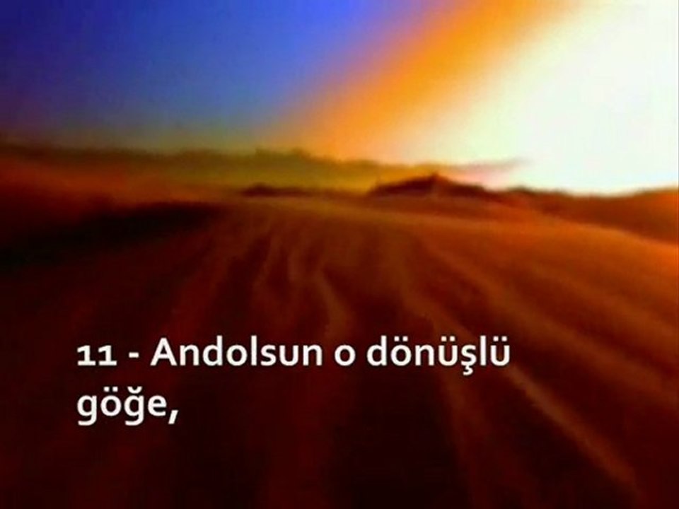 KUR'ANI KERİM-Tarık Suresi Ahmed El Acmi