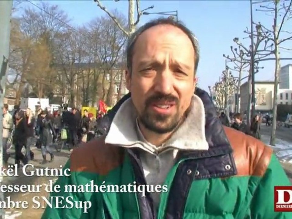 Manifestations d'enseignants et lycéens