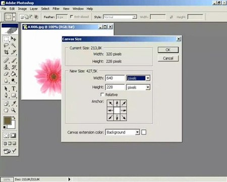 ders 1 resim art alan boyutunu değiştirmek