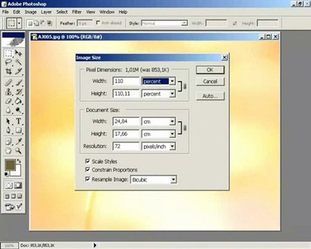ders 1 resmin boyutunu veya çözünürlüğünü değiştirmek