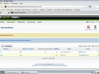 Cursos y Tutoriales de Joomla Gestion de Usuarios en Joomla