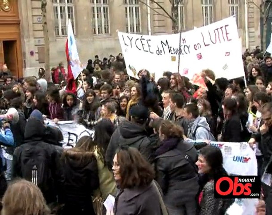 Manif: paroles d'enseignants et de lycéens